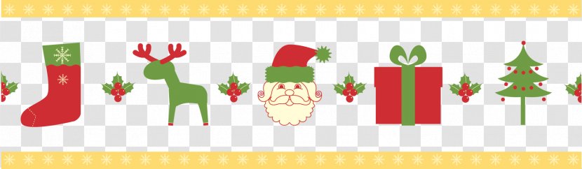 Santa Claus Christmas Ornament Card Tree - Green - Vector Banners Transparent PNG