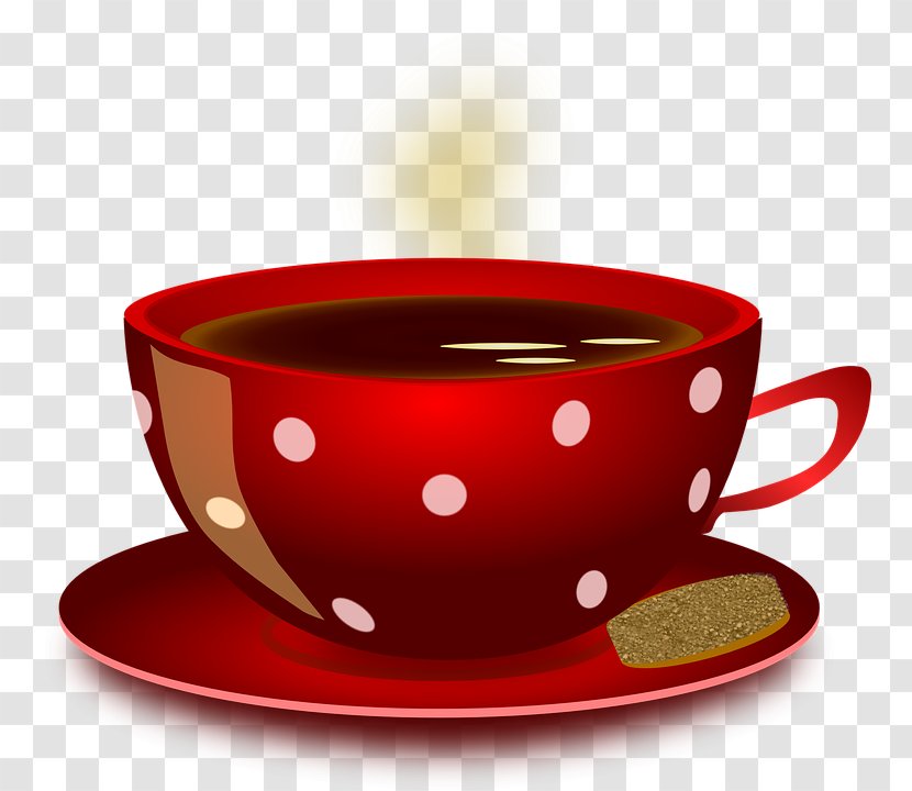 Tea Coffee Cappuccino Clip Art - Tableware - Taza De Cafe Transparent PNG