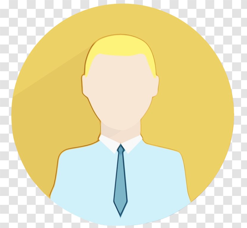 Yellow Head Male Clip Art Circle - Paint - Gesture Conversation Transparent PNG