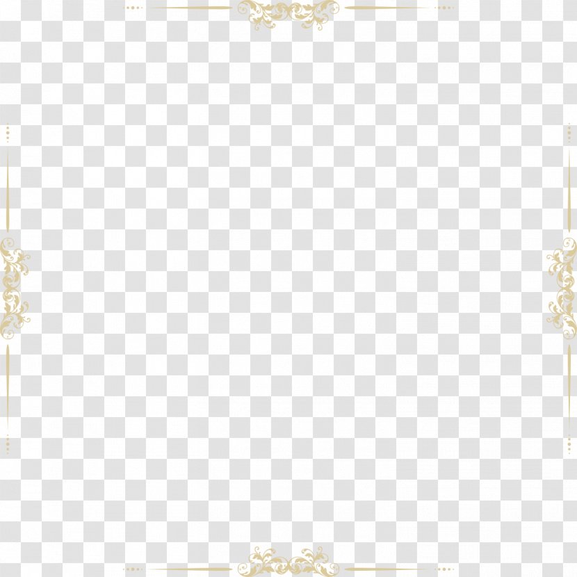 Golden Line Frame - Square Inc - Pattern Transparent PNG
