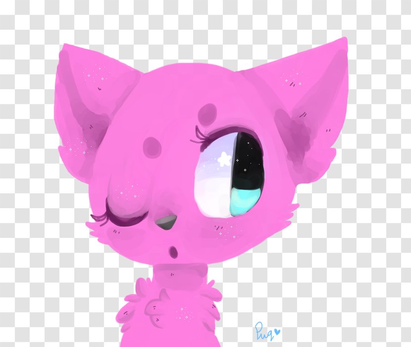 Whiskers Cat Pig Snout Pink M - Fictional Character Transparent PNG