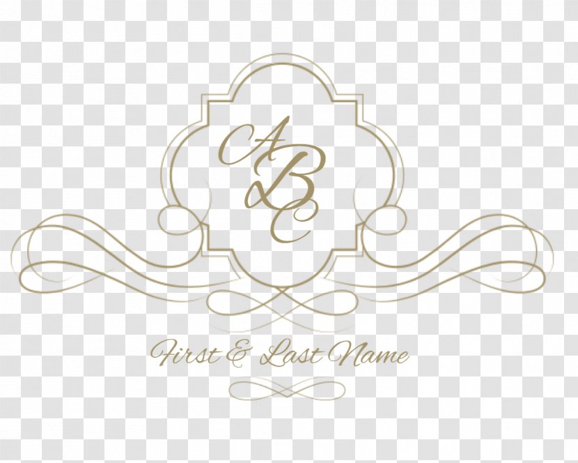 Wedding Invitation Logo Monogram Template Transparent PNG