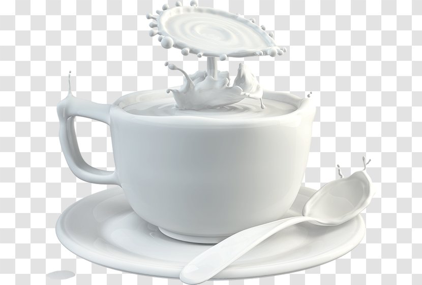 Coffee Cup Cows Milk - Dairy Product Transparent PNG