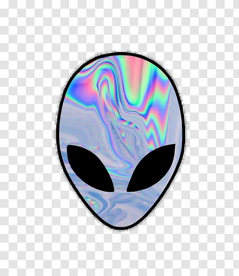 Holography Alien Image Sticker Desktop Wallpaper - Mask Transparent PNG