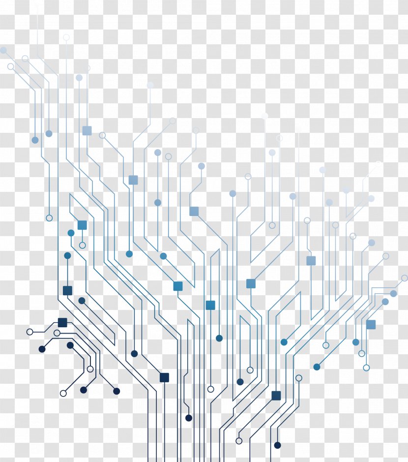 Printed Circuit Board Electrical Network Icon - Design - Line Transparent PNG