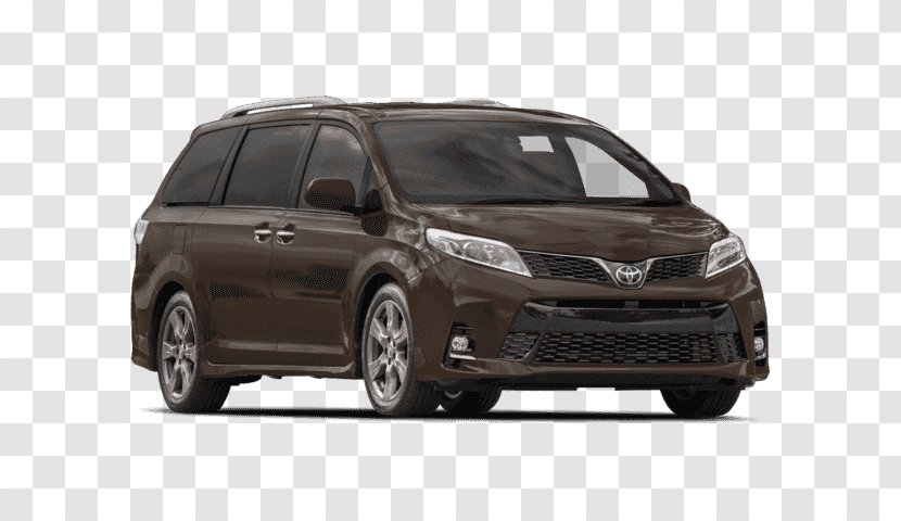 2018 Toyota Sienna SE Premium Minivan Front-wheel Drive Transparent PNG