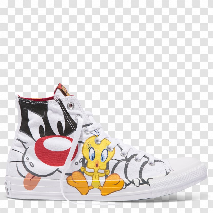 Sylvester Chuck Taylor All-Stars Sneakers Tweety Converse - Looney Tunes - Nike Transparent PNG