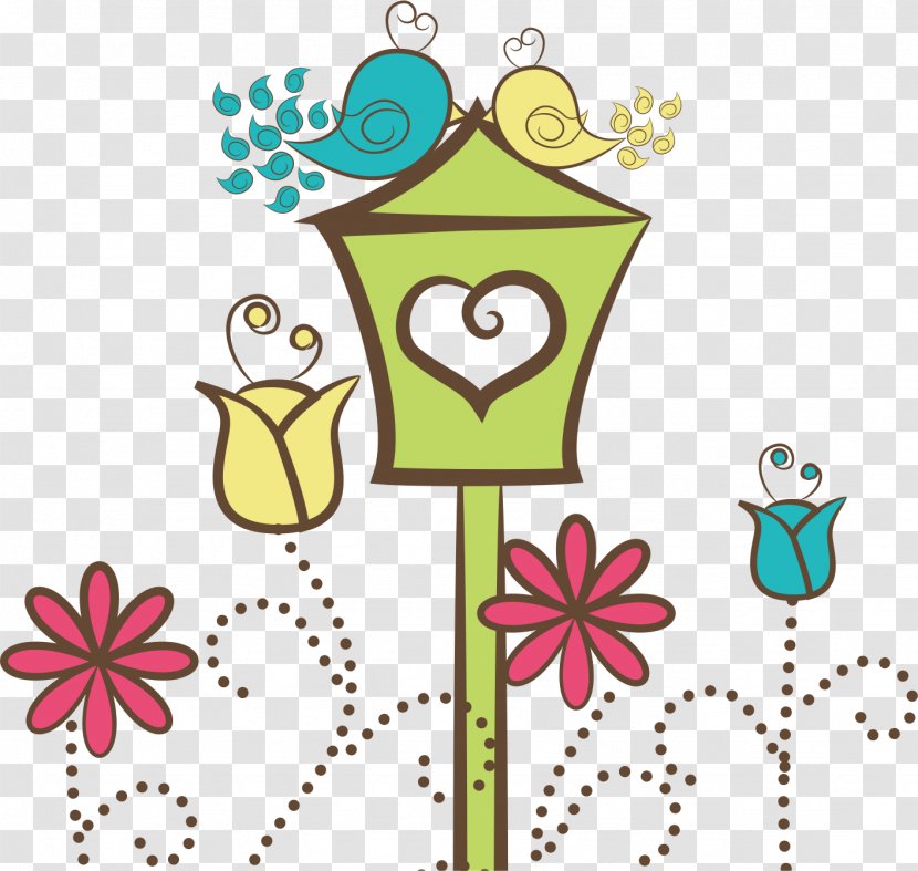 Snowflake Shape - Material - Love Birds On A Vector-mail Transparent PNG