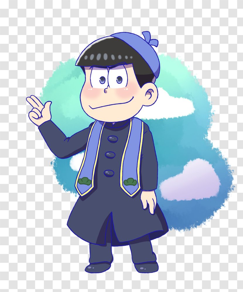 Osomatsu-kun Priest Fan Art - Watercolor - Osomatsu Transparent PNG