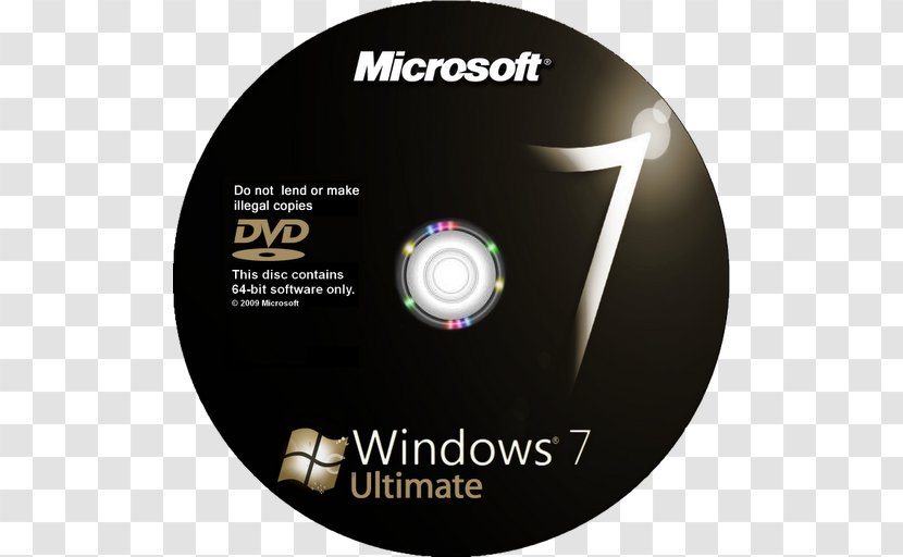 Windows 7 ISO Image 64-bit Computing DVD - Service Pack - Dvd Transparent PNG