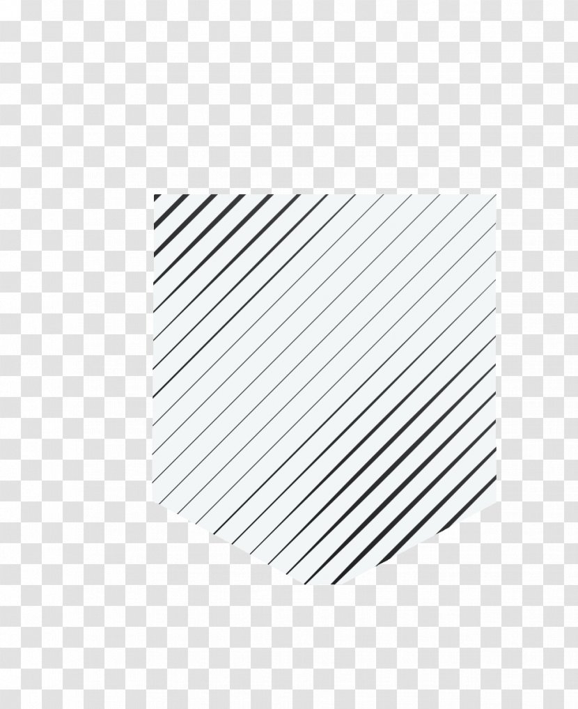 White Line Angle - Black And Transparent PNG