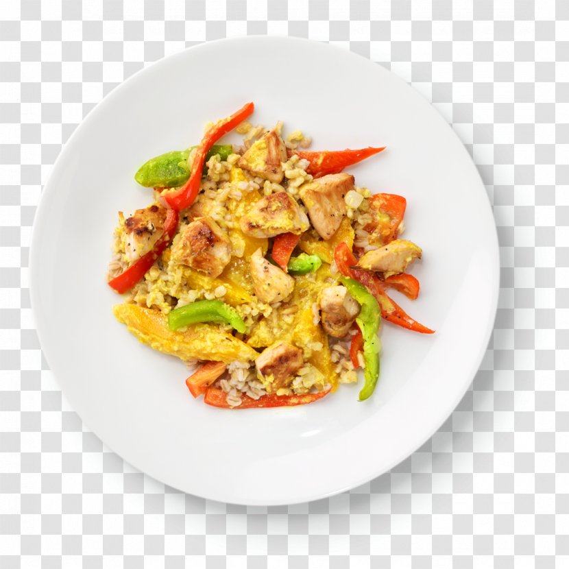Thai Fried Rice Scrambled Eggs Omelette Dish - Vegetarian Food - Egg Transparent PNG