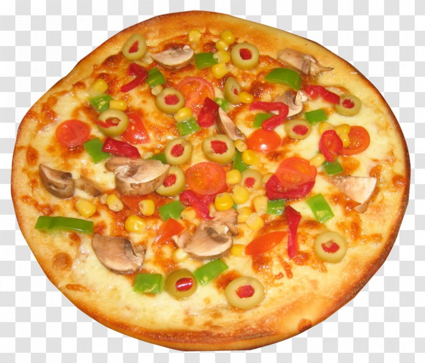 California-style Pizza Sicilian Fast Food Margherita - Vegetarian Transparent PNG