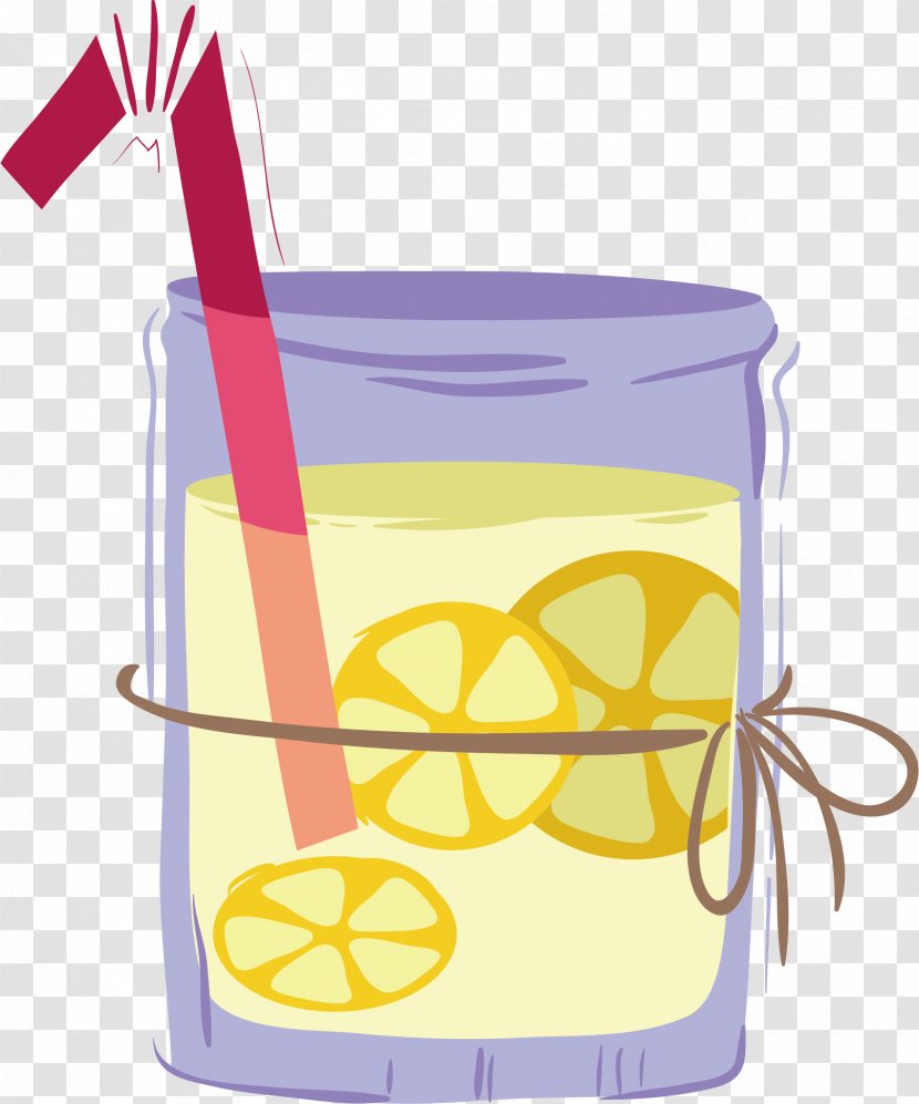 Juice Drawing Clip Art - Vector Hand-painted Delicious Lemon Transparent PNG