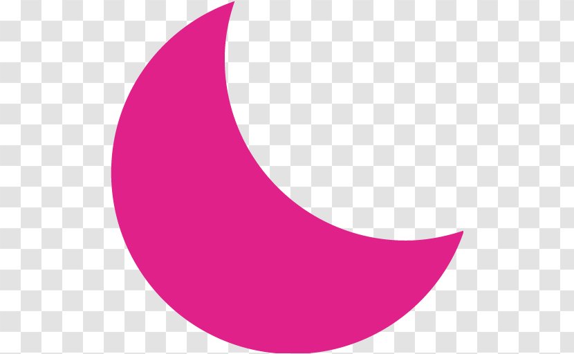 Crescent Circle Angle Pink M - Magenta Transparent PNG