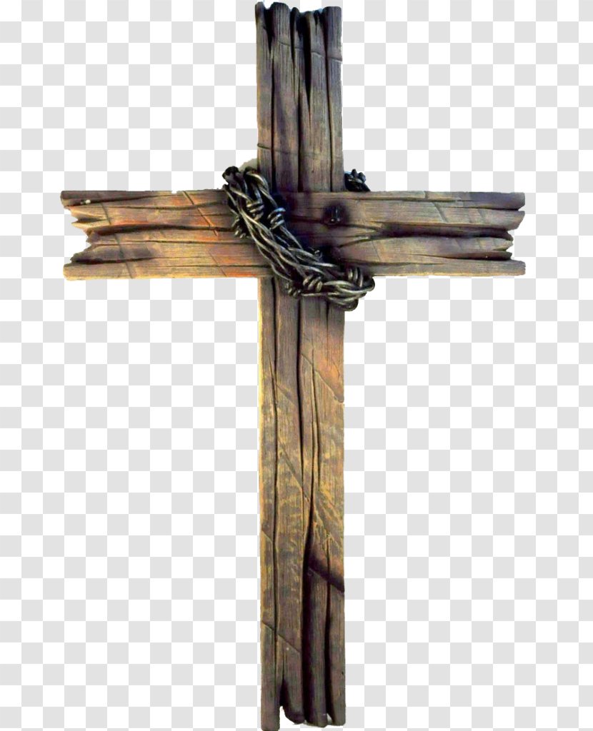 The Old Rugged Cross Wood Christian Drawing Clip Art Transparent PNG