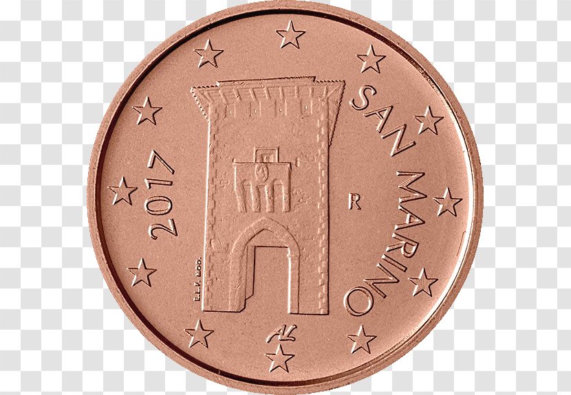 Sammarinese Euro Coins San Marino 2 Cent Coin - Casa Da Moeda Transparent PNG