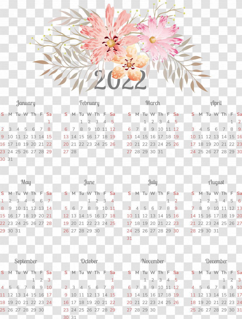 Flower Calendar Font 2011 Plant Transparent PNG