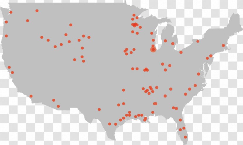 California Colorado South Carolina Texas Map - Red Transparent PNG