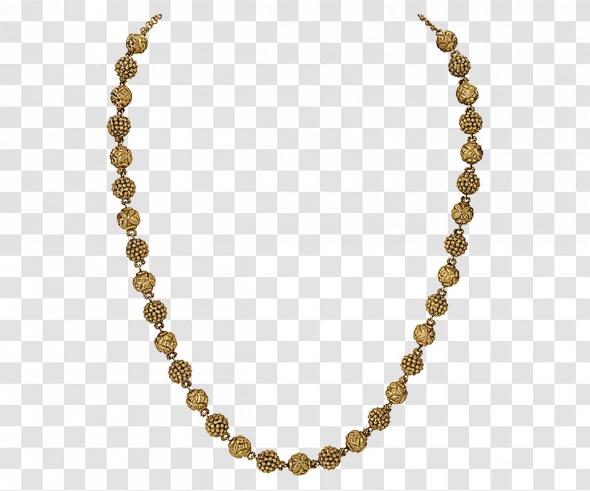Jewellery Chain Ball Necklace - Gold Transparent PNG