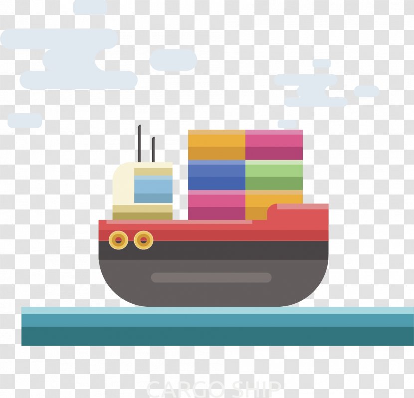 Intermodal Container Cargo Port - Color Shipping Ship Transparent PNG