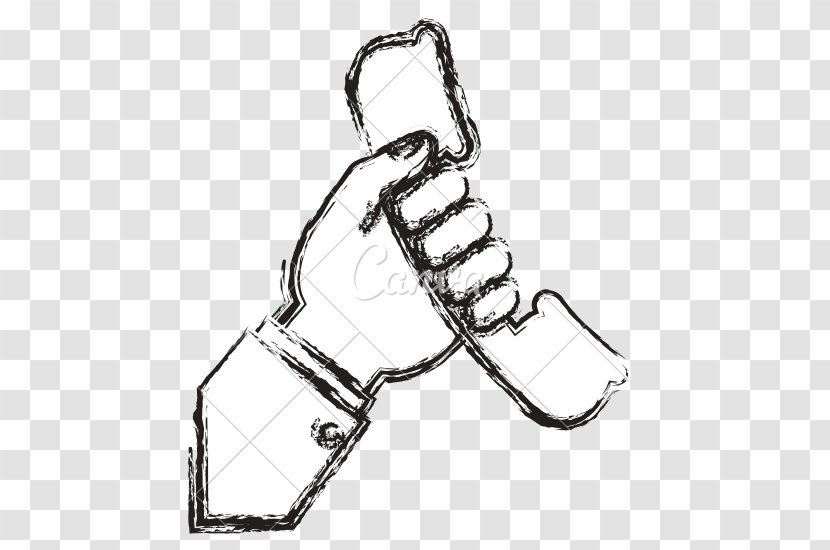 Drawing Line Art - Hand Holding Transparent PNG