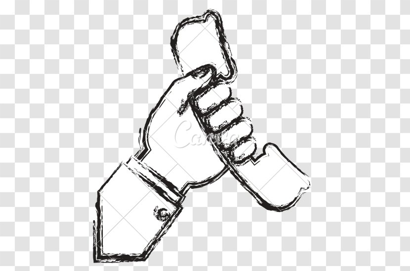 Drawing Line Art Hand Holding Transparent Png