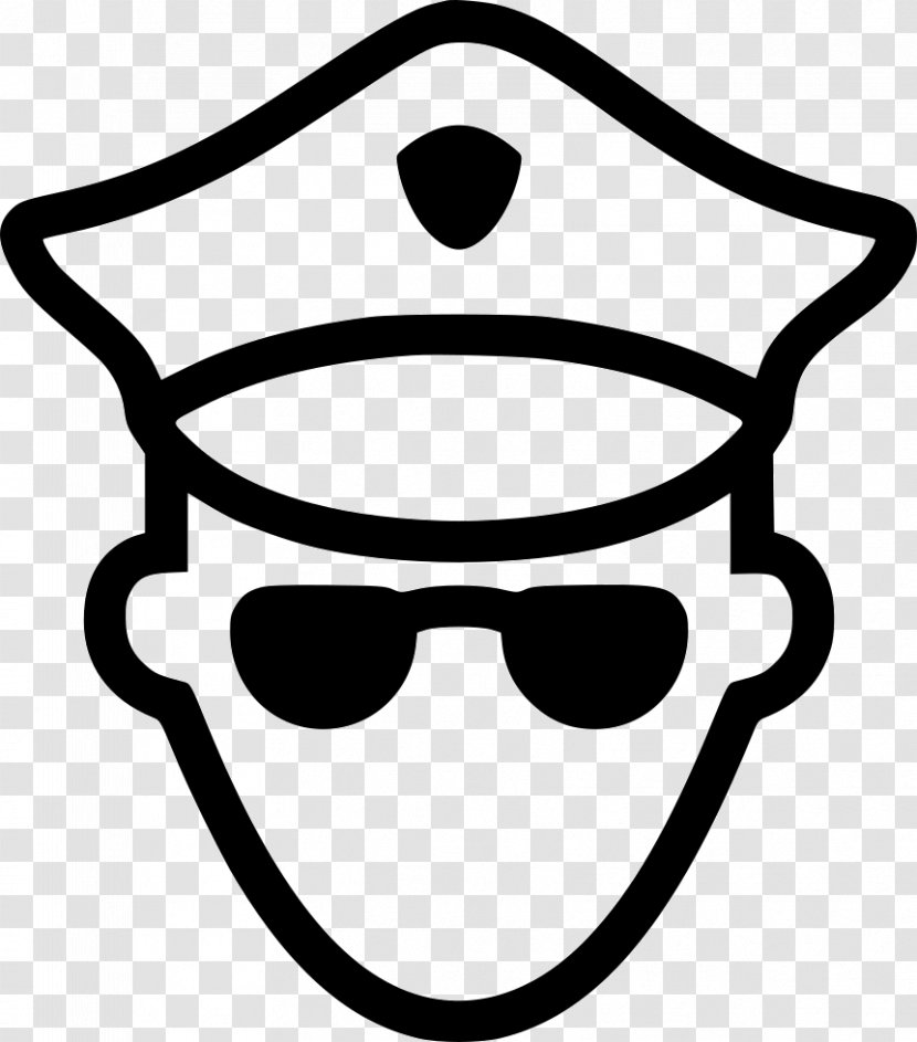 Police - Line Art - Policeman Transparent PNG