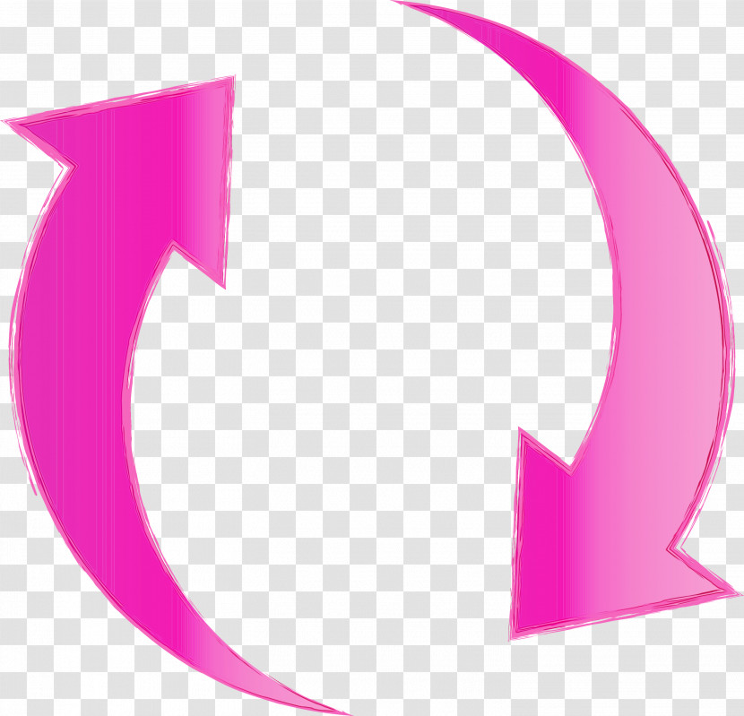 Pink Magenta Symbol Crescent Transparent PNG
