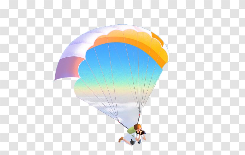 Parachuting Parachute Flight Airplane Air Travel Transparent PNG