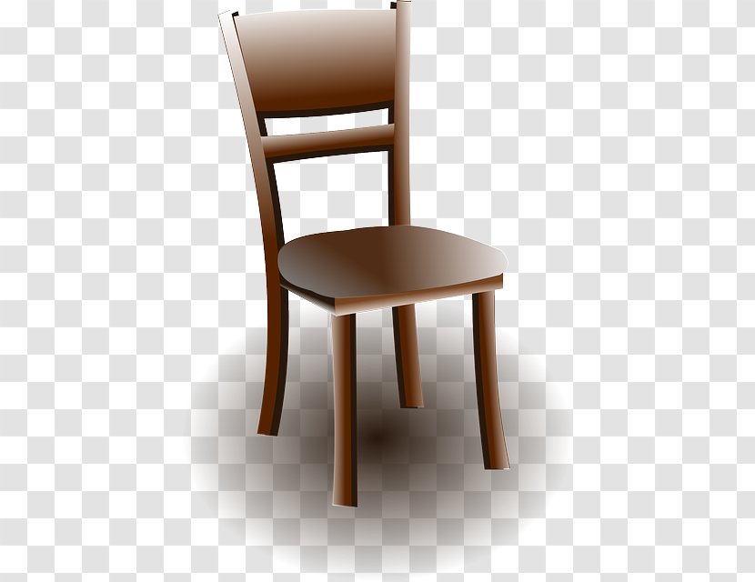 Table Folding Chair Furniture Clip Art - Brown Wood Transparent PNG