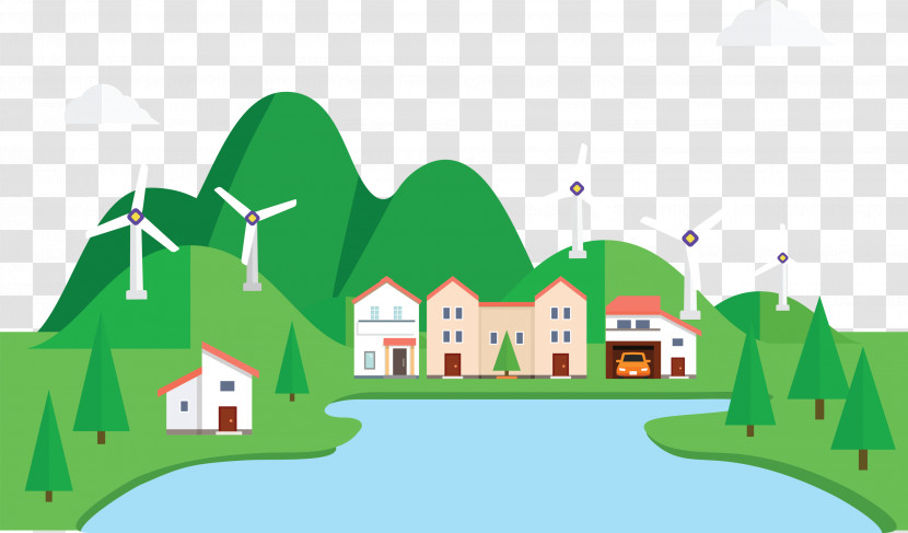 Eco Town Transparent PNG