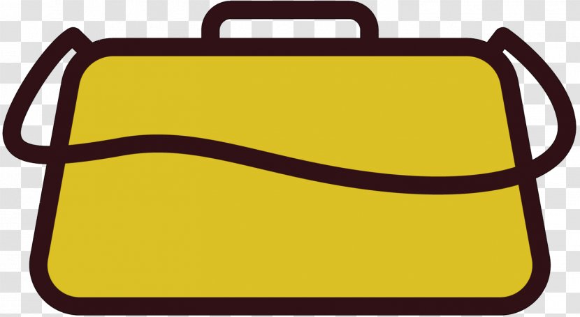 Clip Art Bag Product Design Line - Yellow - Rectangle Transparent PNG