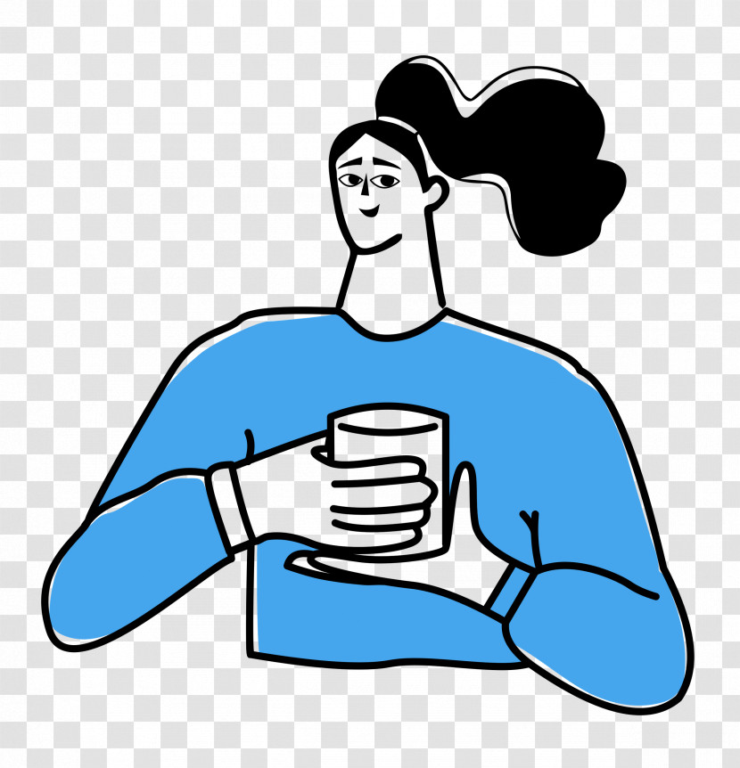 Drinking Tea Transparent PNG