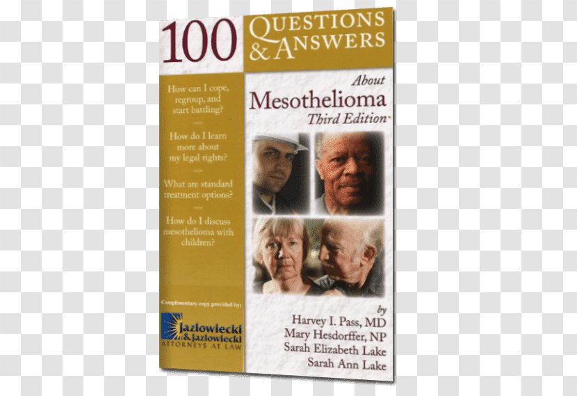 Harvey I. Pass 100 Questions & Answers About Mesothelioma Advertising Book Transparent PNG