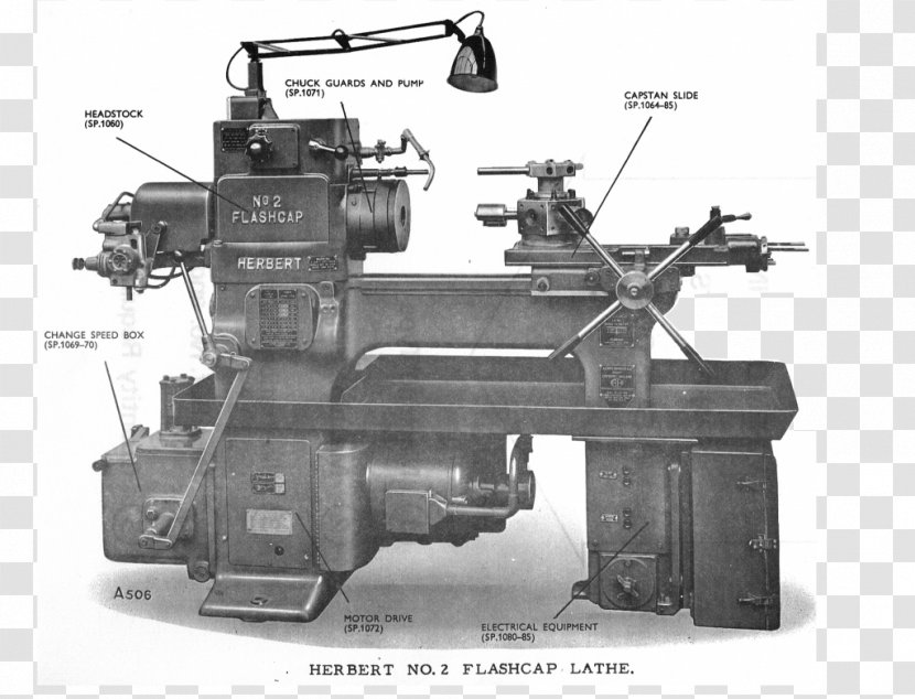 Metal Lathe Toolroom - Tool - Machining Of Parts Transparent PNG