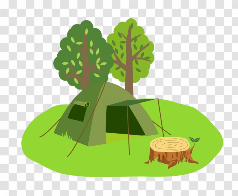 Scout Camping Cartoon - SB Transparent PNG
