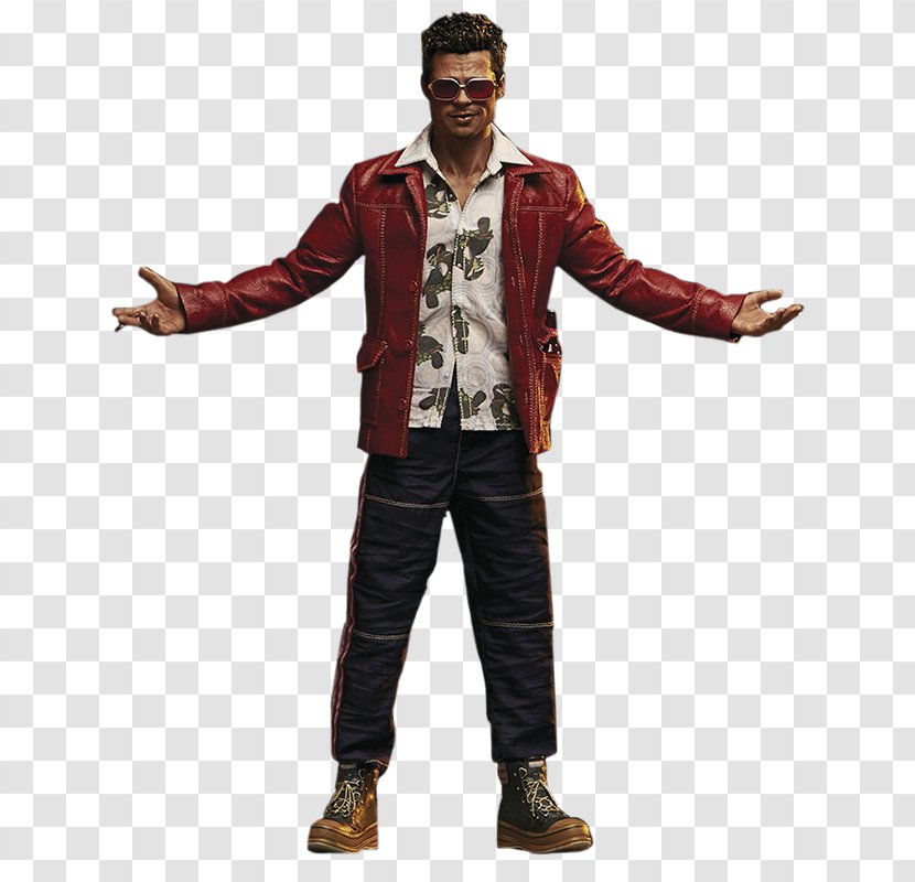 Tyler Durden T-shirt Clothing Action & Toy Figures - Outerwear Transparent PNG