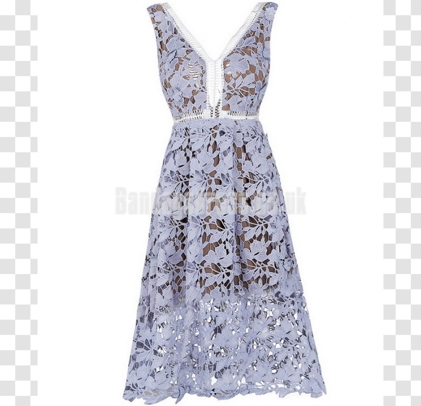 Cocktail Dress Gown Lilac - Lace Patterns Transparent PNG