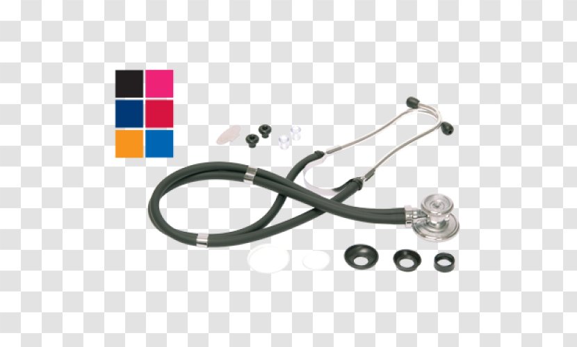 3M Littmann Cardiology IV Stethoscope Medicine Blood Pressure Monitors MDF Sprague Rappaport Dual Head With Adult - Vital Signs - Double Tube Black Transparent PNG