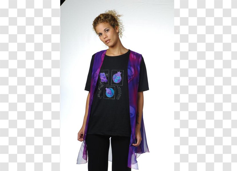 T-shirt Sleeve Shoulder Outerwear Costume - Magenta - Hand Painted Grapes Transparent PNG
