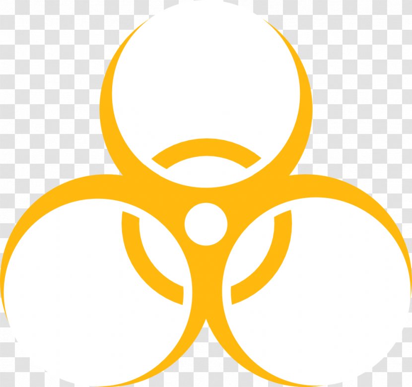 Biological Hazard Symbol Sign Clip Art - Scalable Vector Graphics - Goldenrod Cliparts Transparent PNG