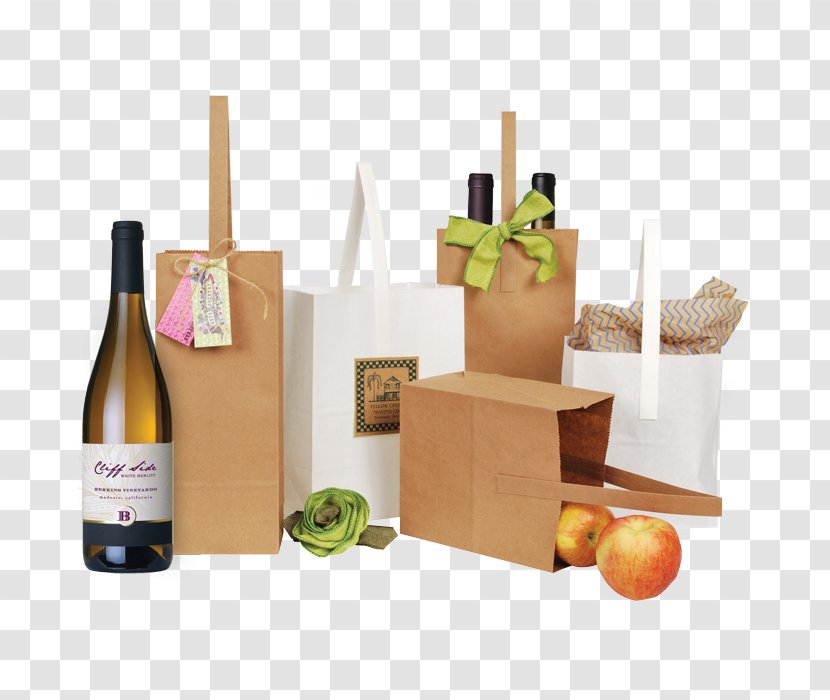 Wine Paper Bag Hot Stamping Packaging And Labeling - Shopping Bags Trolleys - Reusable With Handles Transparent PNG