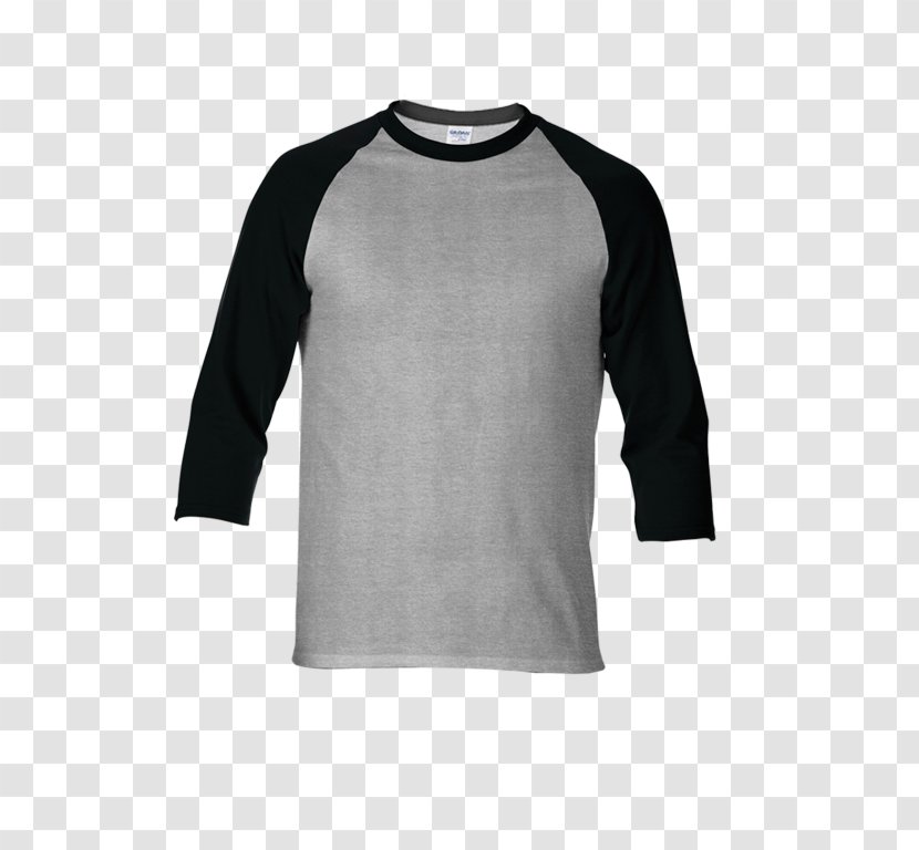 Long-sleeved T-shirt Hoodie Raglan Sleeve Gildan Activewear - Shirt Transparent PNG