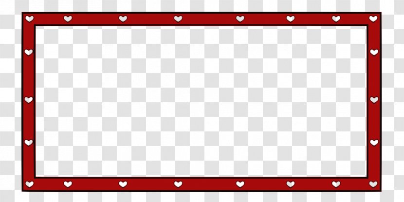 Drawing Clip Art - Red - Border Hearts Transparent PNG