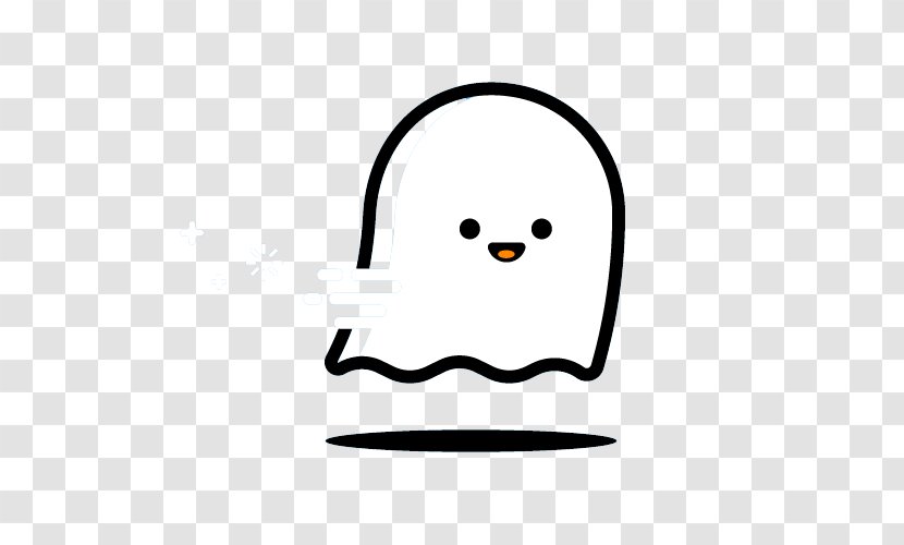 Ghost Icon - Cute Lines Transparent PNG