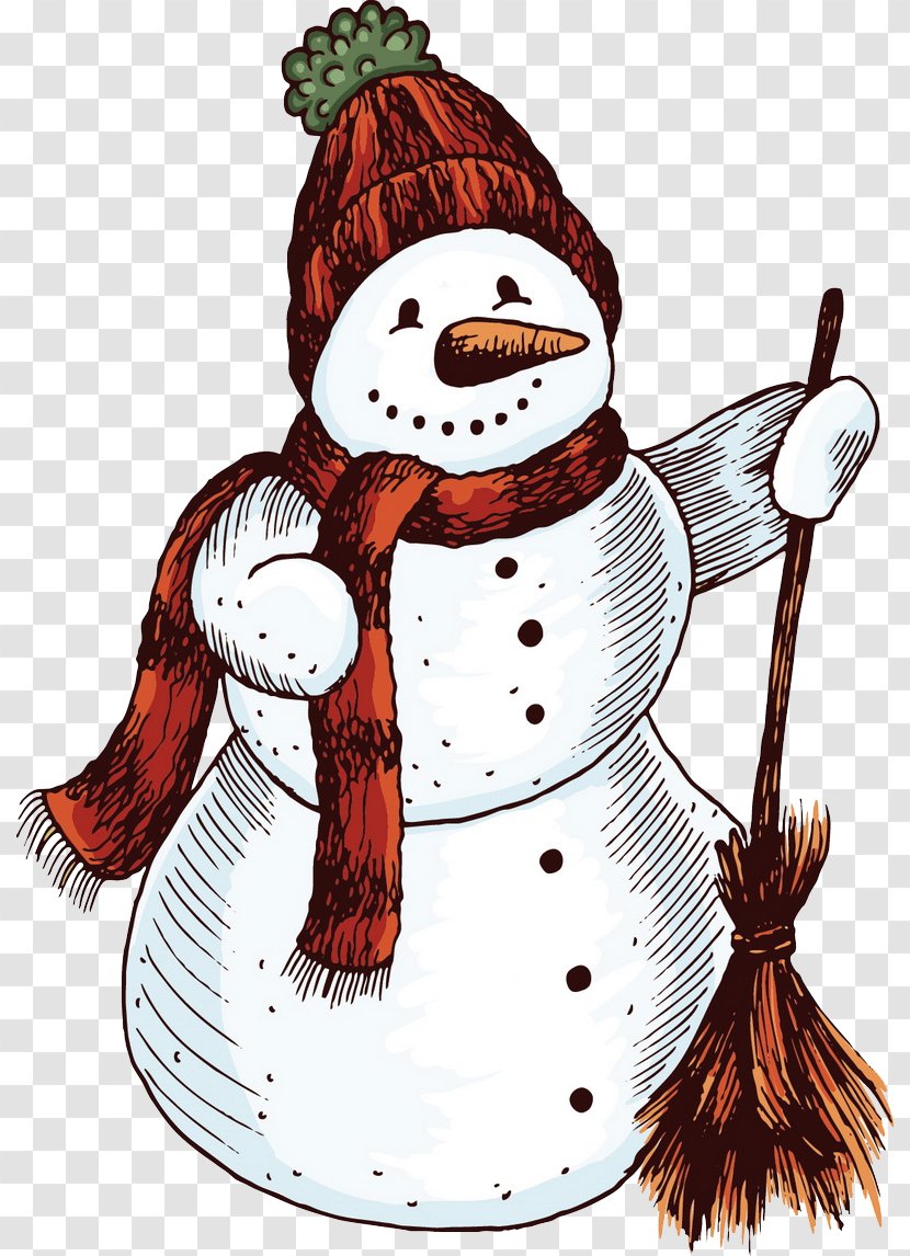Gift Christmas Decoration Snowman Holiday - Cartoon Transparent PNG