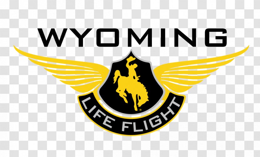 Logo Wyoming Helicopter Flight For Life Emergency Medical Services - Yellow Transparent PNG