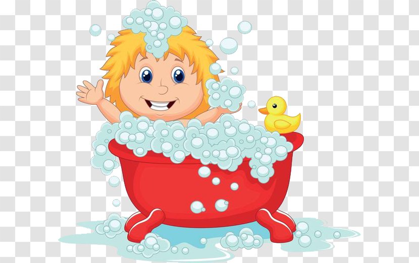 Shower Royalty-free Bathing Illustration - Watercolor - The Bathtub And Child Toy Duck Transparent PNG