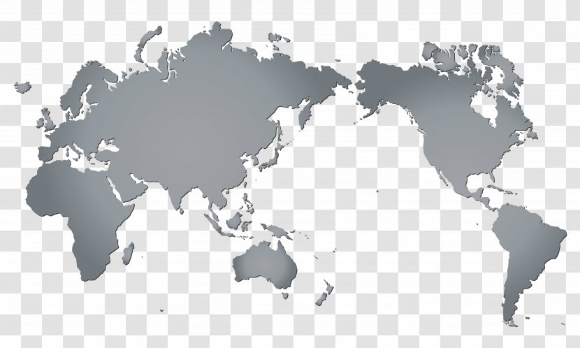 World Map Pacific Ocean - Stock Photography Transparent PNG